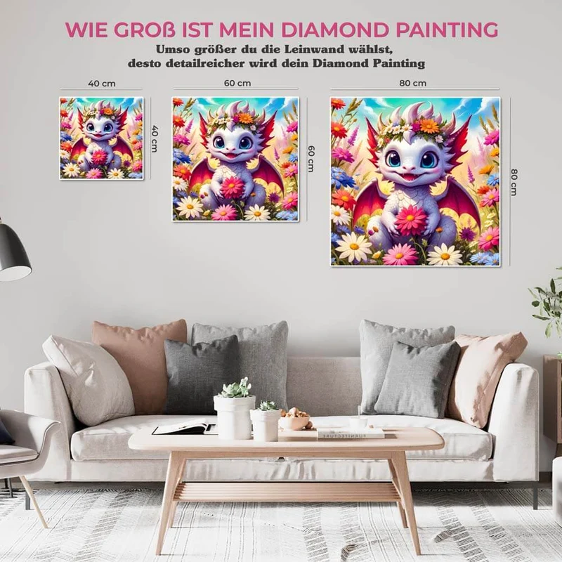 5D Diamond Painting – Cute Dragon