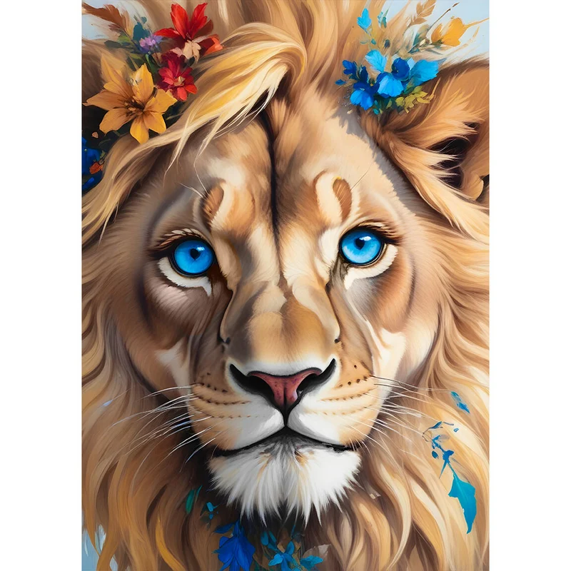 5D Diamond Painting – Lion