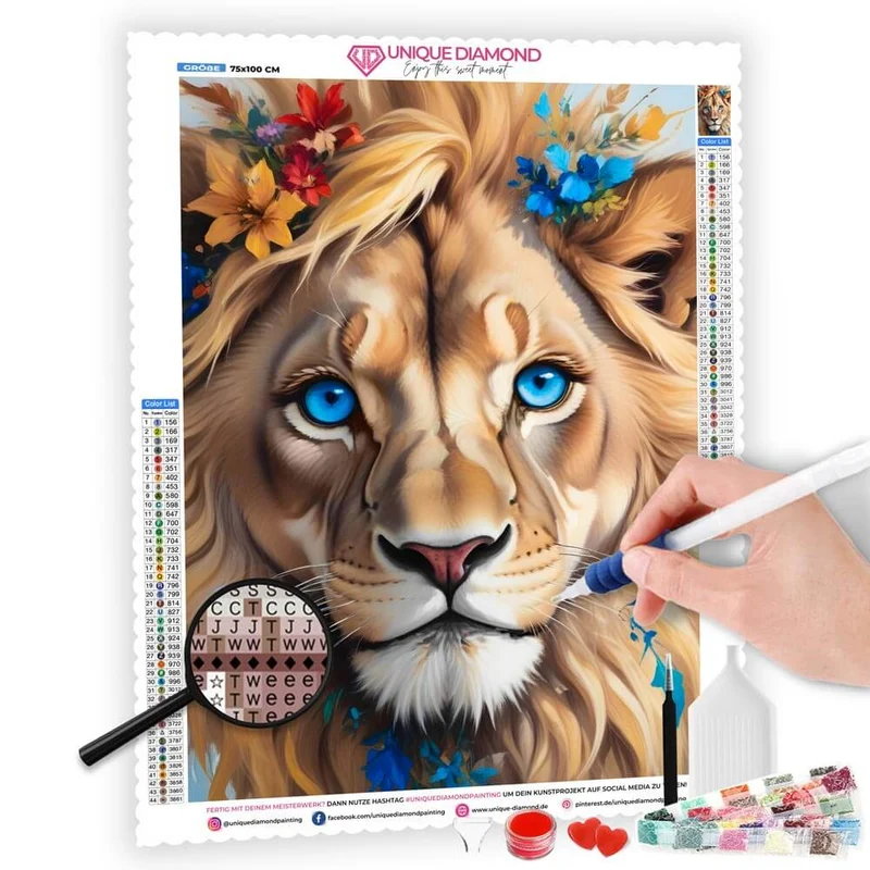 5D Diamond Painting – Lion