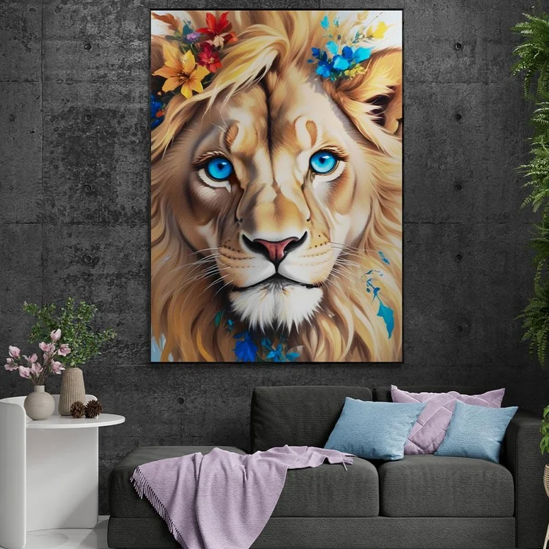 5D Diamond Painting – Lion