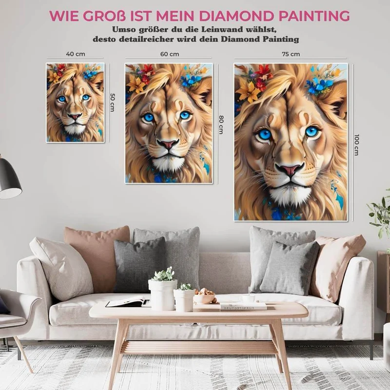 5D Diamond Painting – Lion