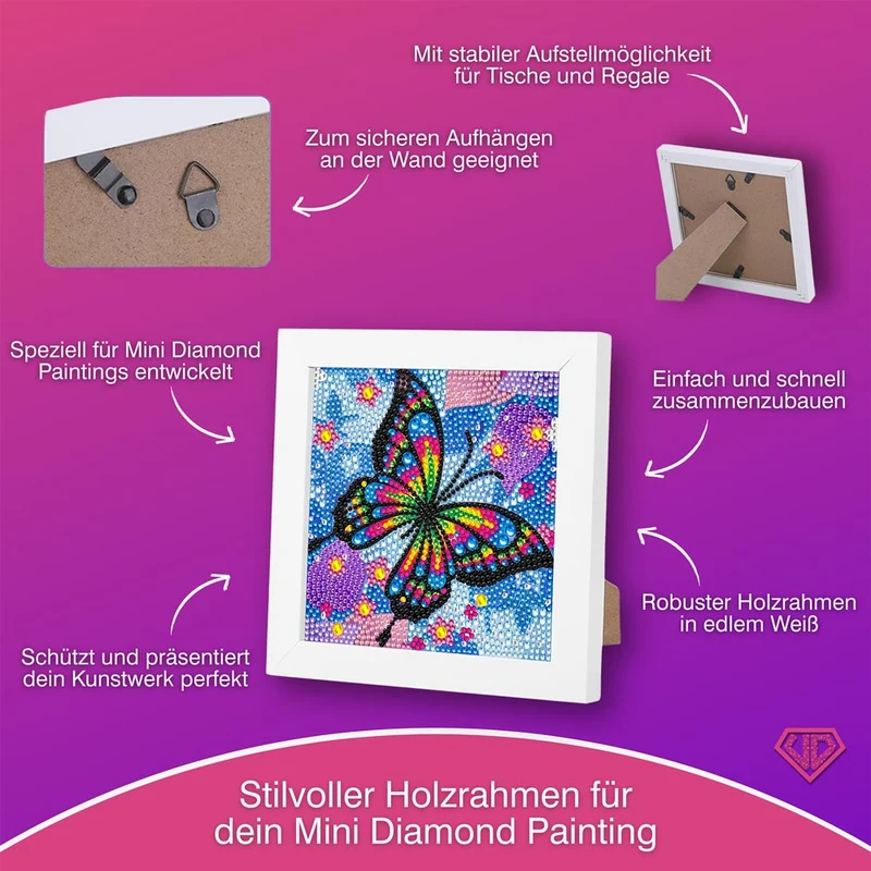 5D Diamond Painting Schmetterling mit Strasssteine