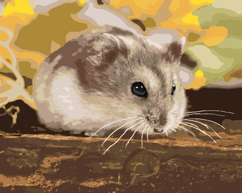 Diamond painting - KLEINER HAMSTER