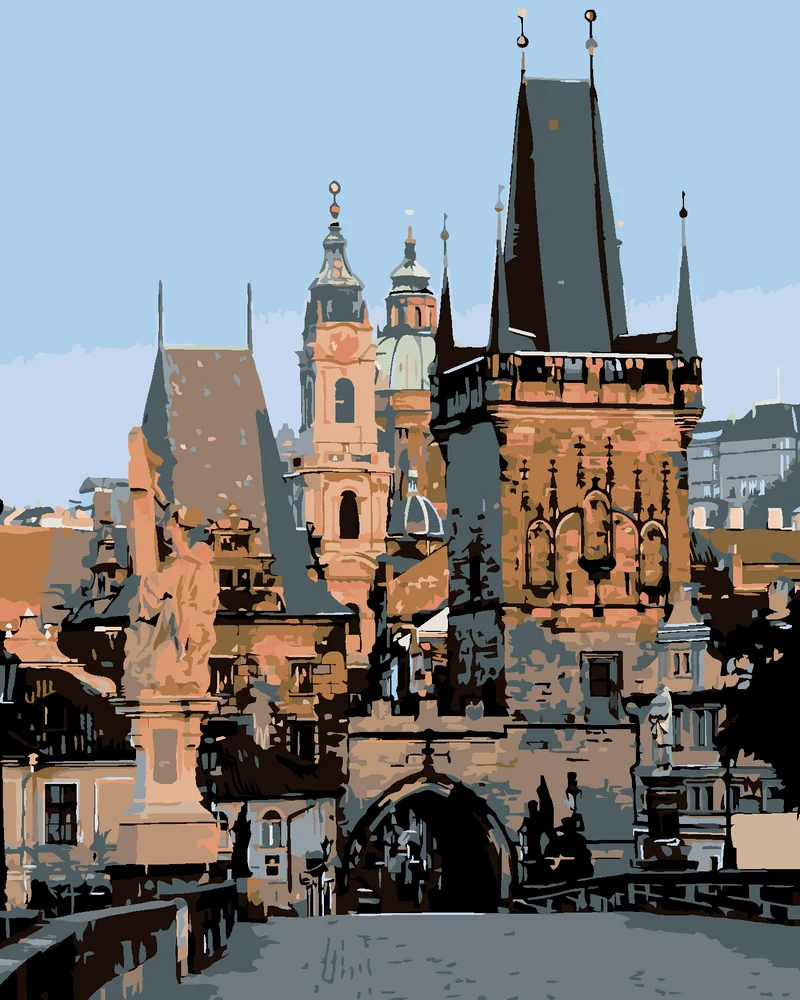 Diamond painting - BRÜCKENTÜRME IN PRAG