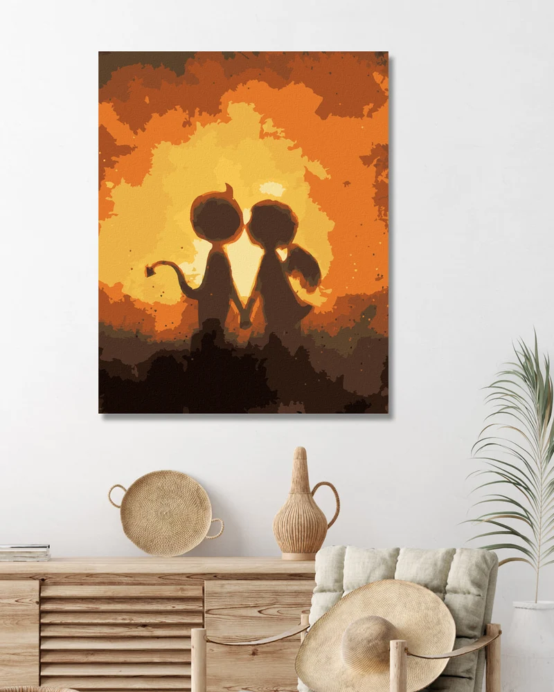 Diamond painting - KLEINES TEUFELCHEN MIT EINEM ENGELCHEN