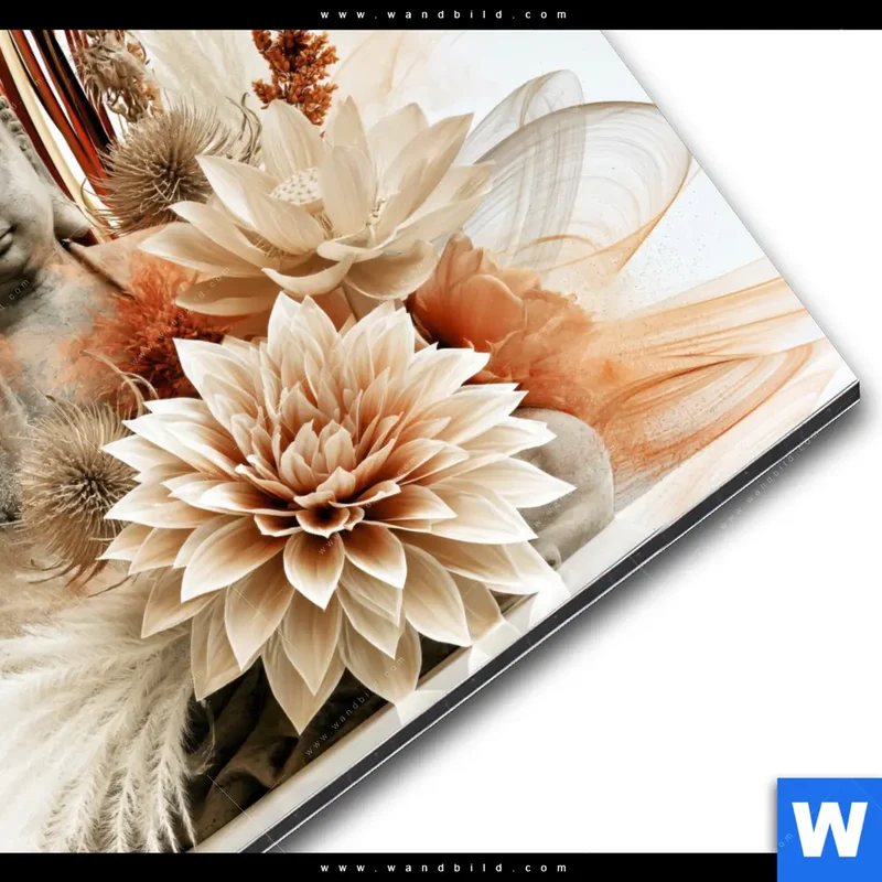 Alu-Dibond Bild | Buddha – Harmonie der Natur | Quadrat