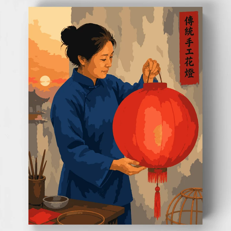 Lantern Maker's Glow - Paint by Numbers Kit