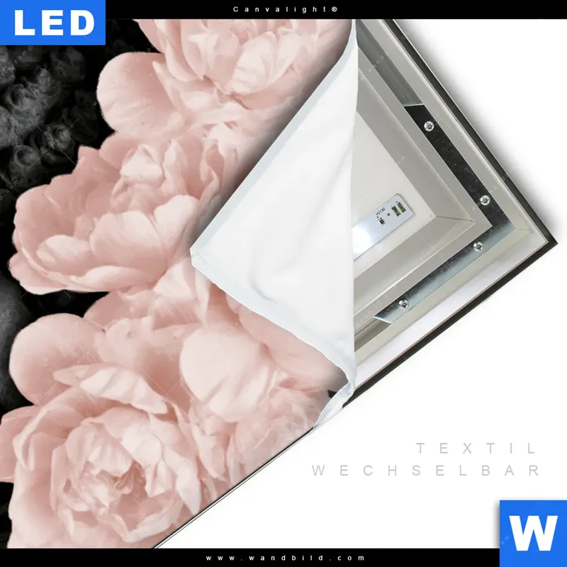 Canvalight® Leuchtbild | Buddha - Blüten der Stille | Hochformat