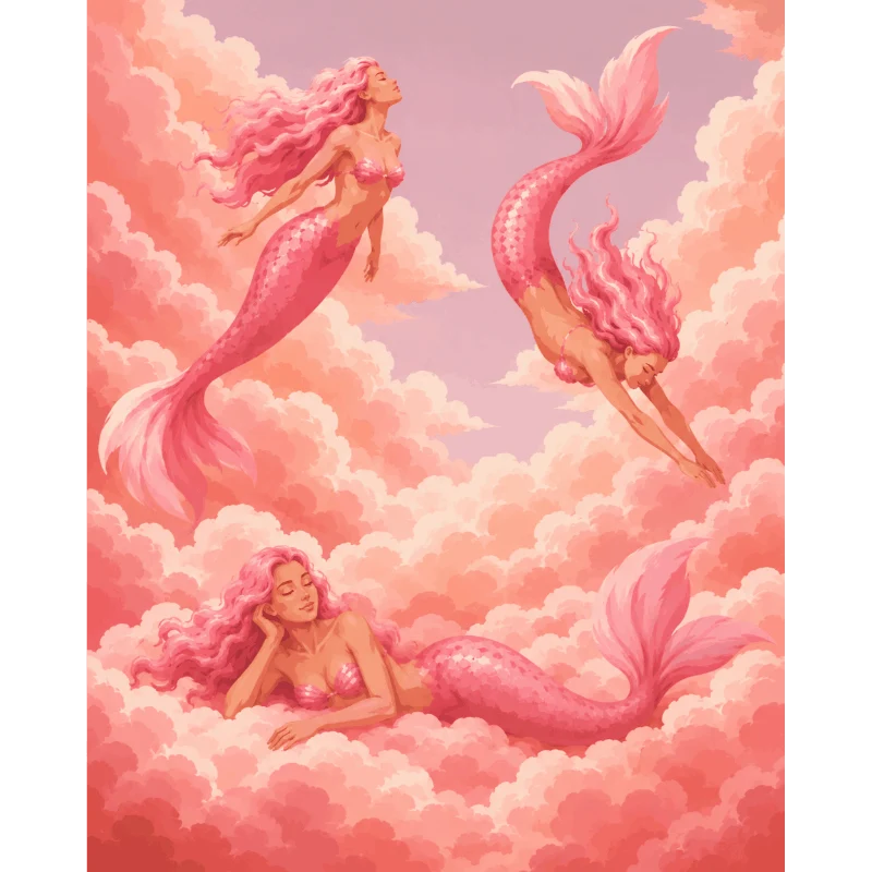 Wolken-Meerjungfrauen