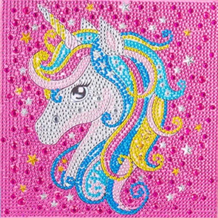 Einhornkopf Kindermotiv - Diamond Painting