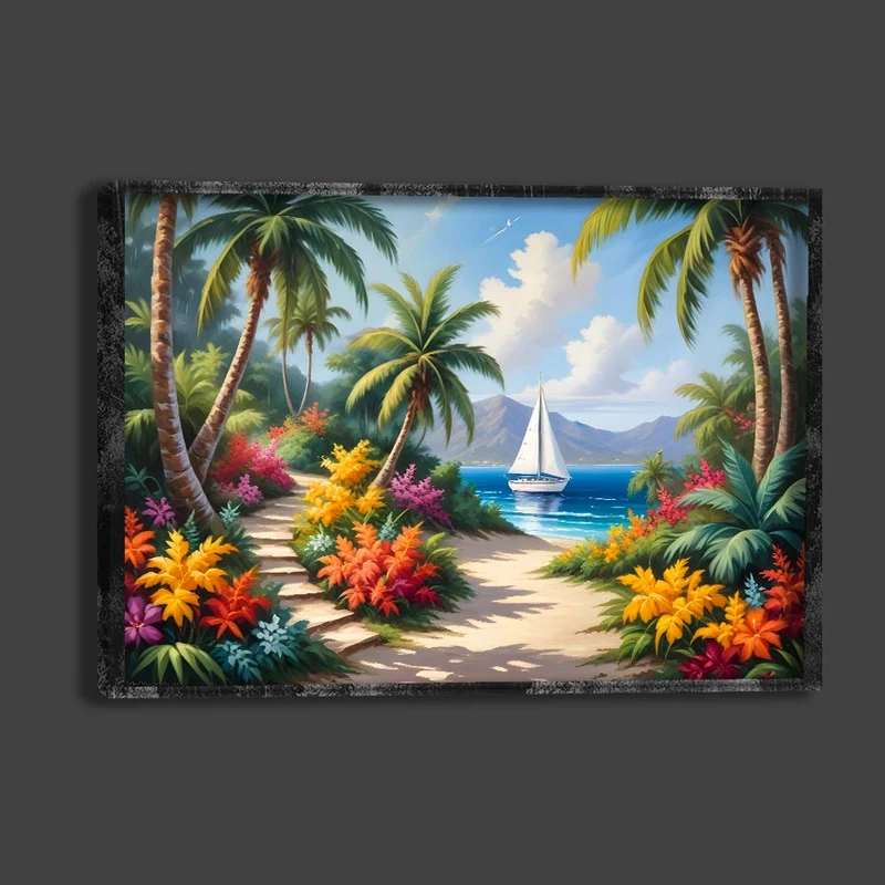 5D Diamond Painting – Tropical Beach