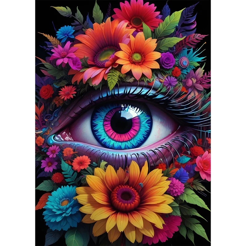 5D Diamond Painting – Flowers Eye