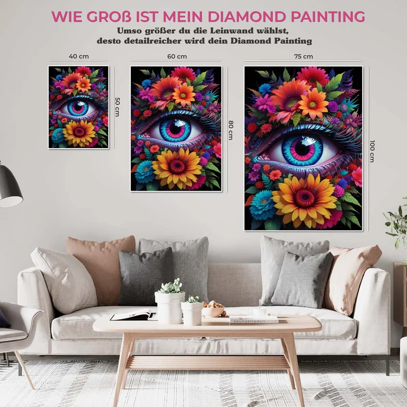 5D Diamond Painting – Flowers Eye