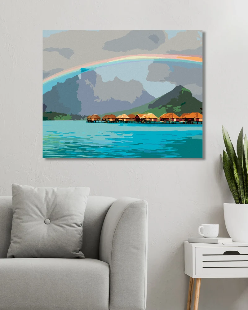 Diamond painting - MALEDIVEN - REGENBOGEN (DENNIS FRATES)