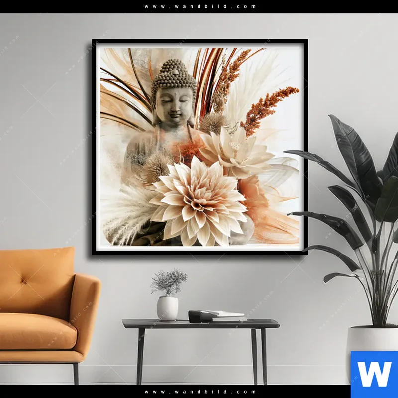 Poster | Buddha – Harmonie der Natur | Quadrat