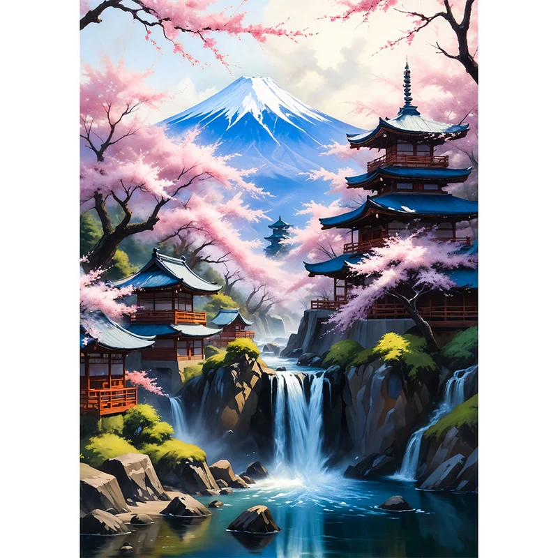 5D Diamond Painting – Sakura Sanctuary