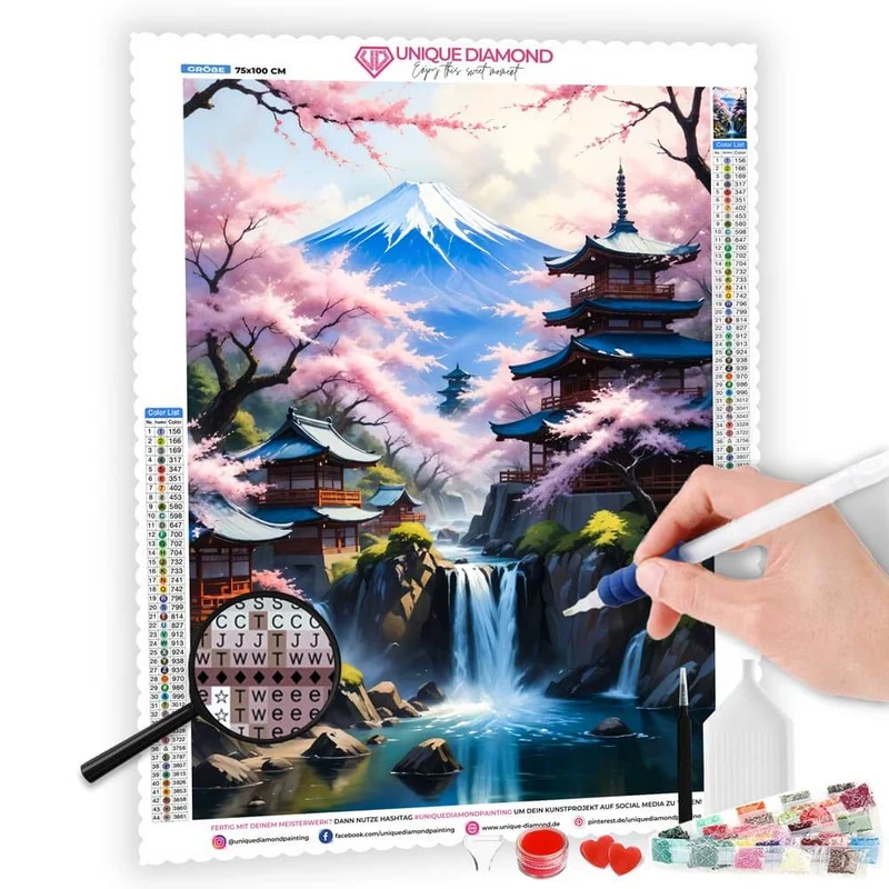 5D Diamond Painting – Sakura Sanctuary