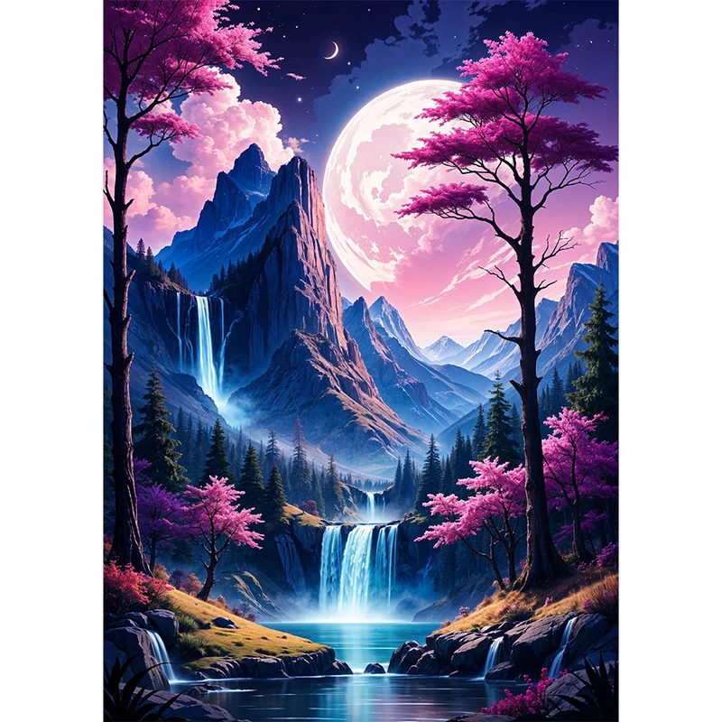 5D Diamond Painting – Celestial Forest