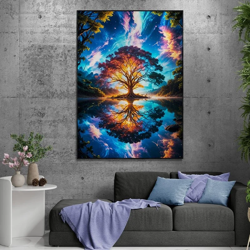 5D Diamond Painting – Galactic Reflection