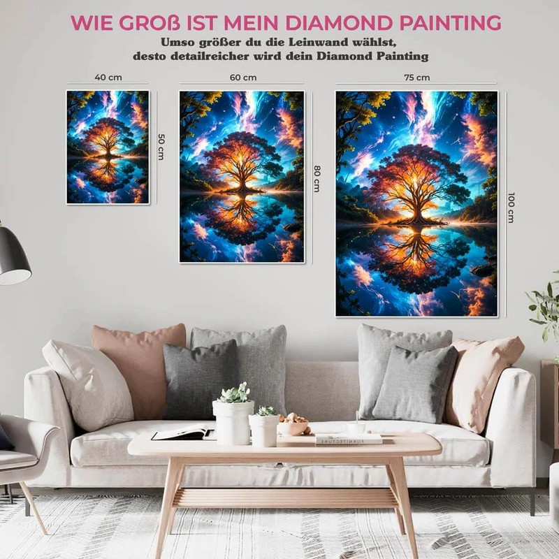 5D Diamond Painting – Galactic Reflection