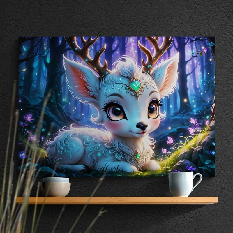 5D Diamond Painting – Luminous Forest Jewel