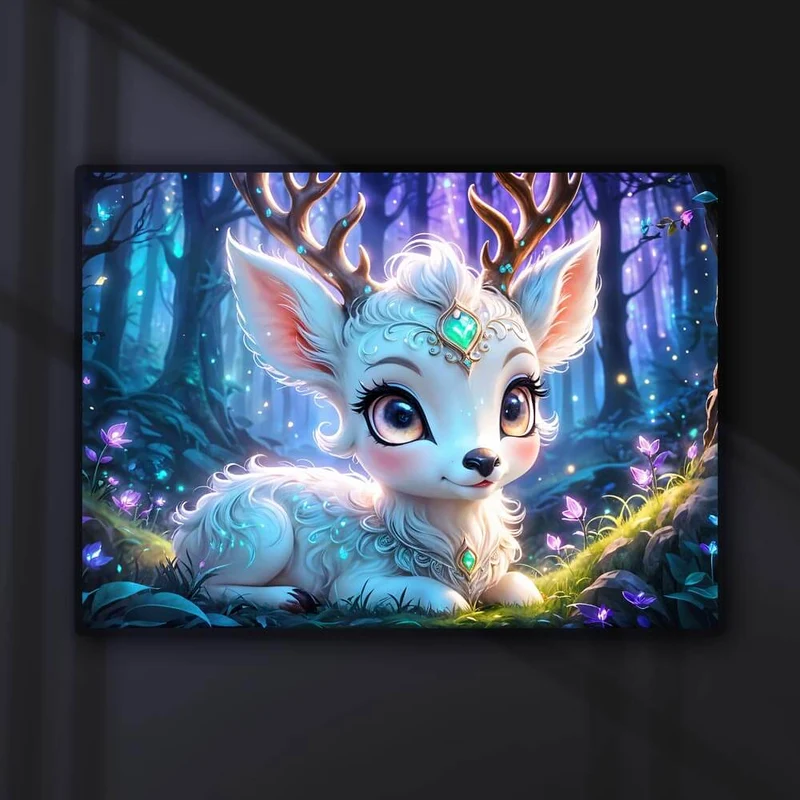 5D Diamond Painting – Luminous Forest Jewel