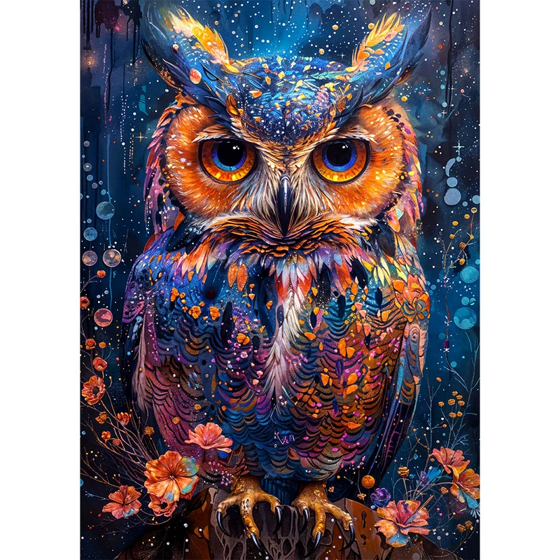 5D Diamond Painting – Luminous Nocturne Owl