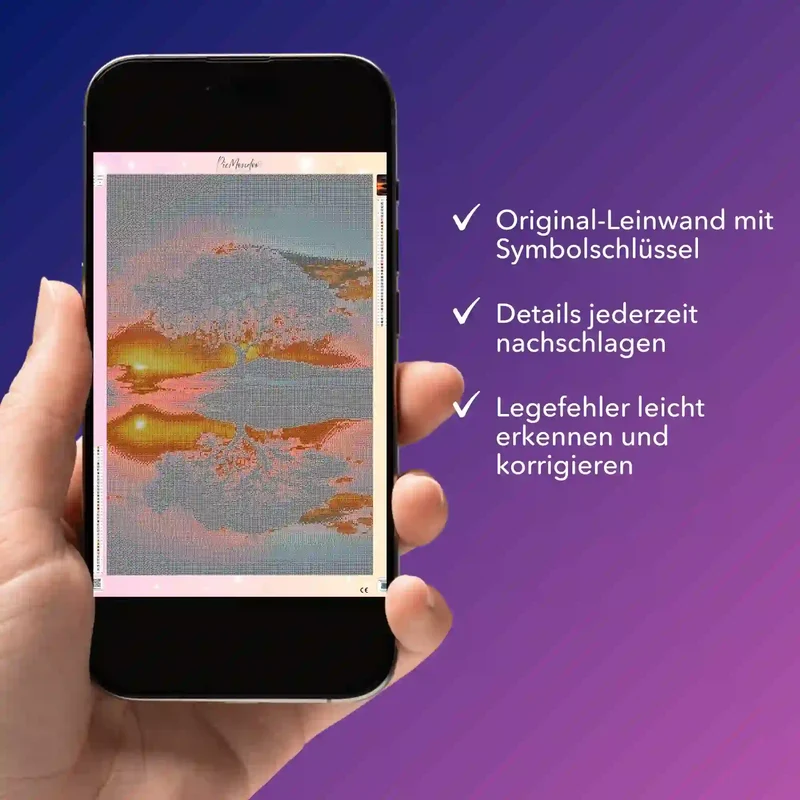 Digitale Bildmappe - Baum im Sonnenuntergang