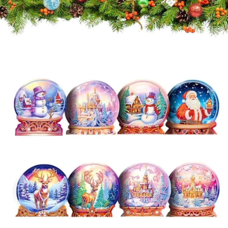 Merry Christmas Diamond Painting Weihnachtskarten (8x) – DIY Set