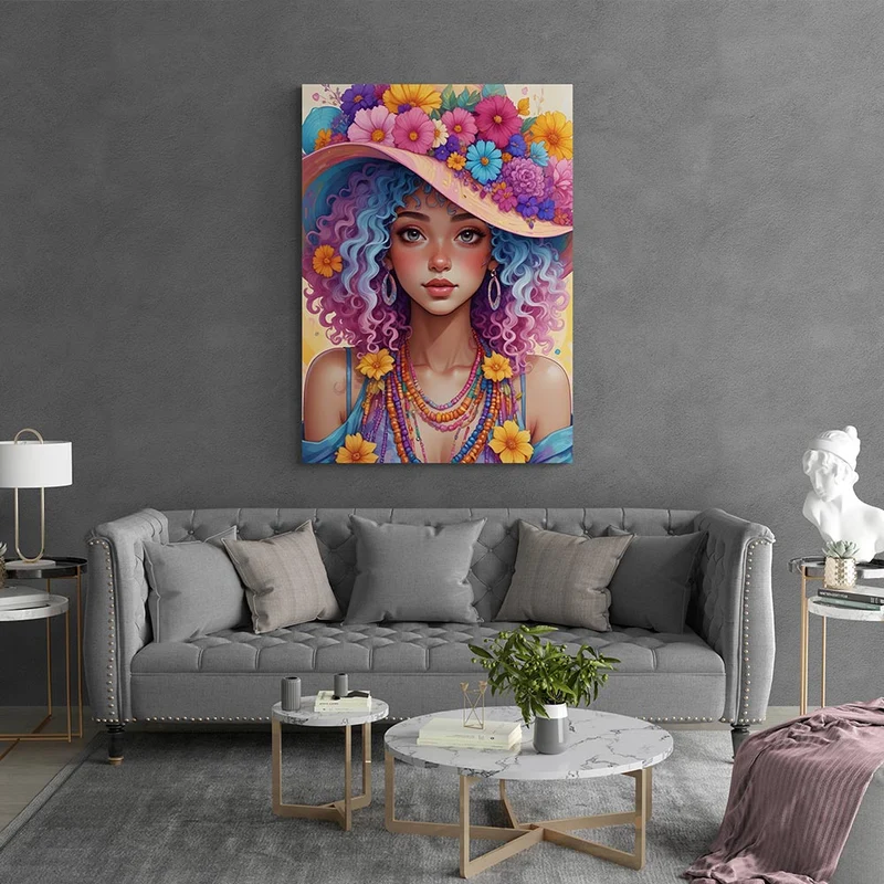 5D Diamond Painting – Flower Girl