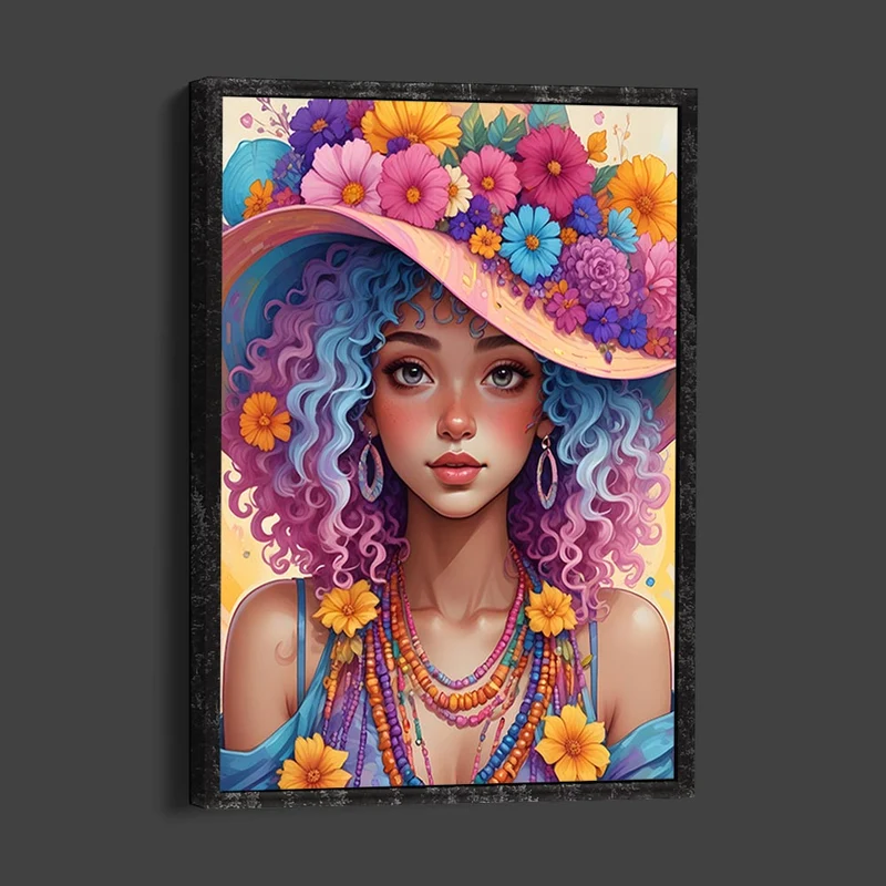 5D Diamond Painting – Flower Girl