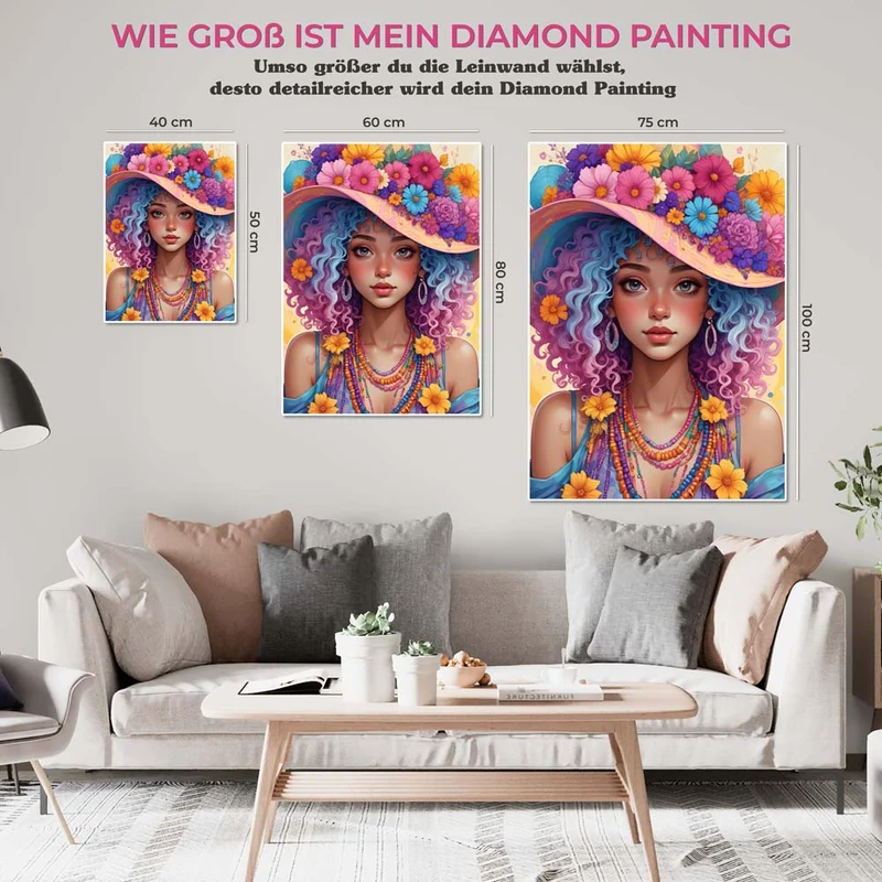 5D Diamond Painting – Flower Girl