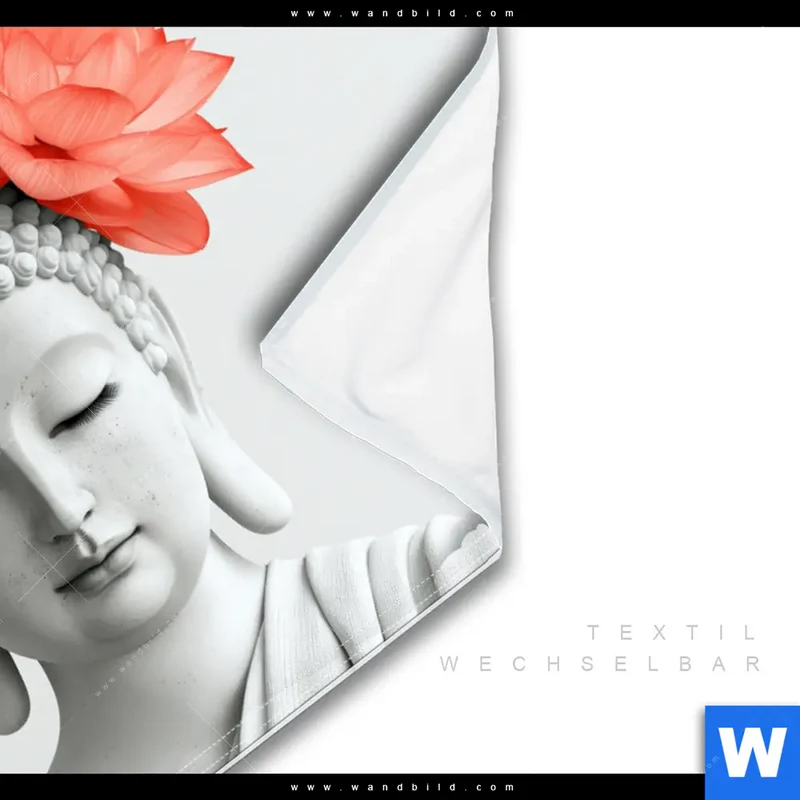 Wechselmotiv | Buddha mit Blütenkrone | Querformat