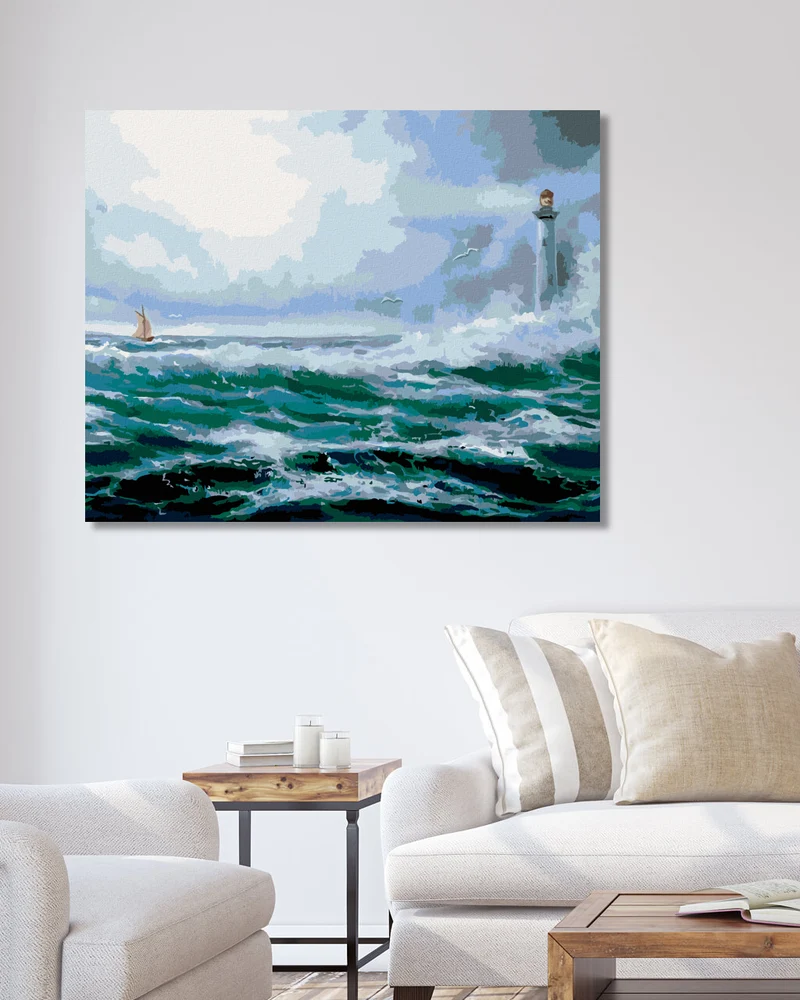 Diamond painting - LEUCHTTURM IM OZEAN