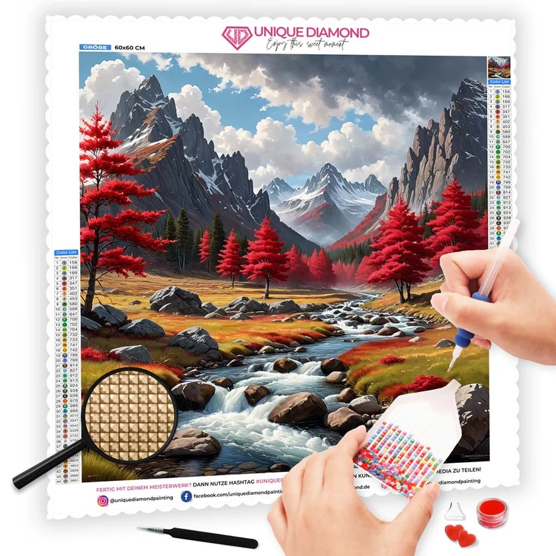 5D Diamond Painting – Berglandschaft