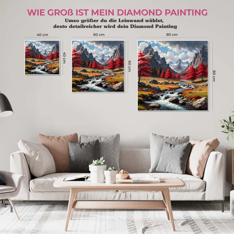 5D Diamond Painting – Berglandschaft