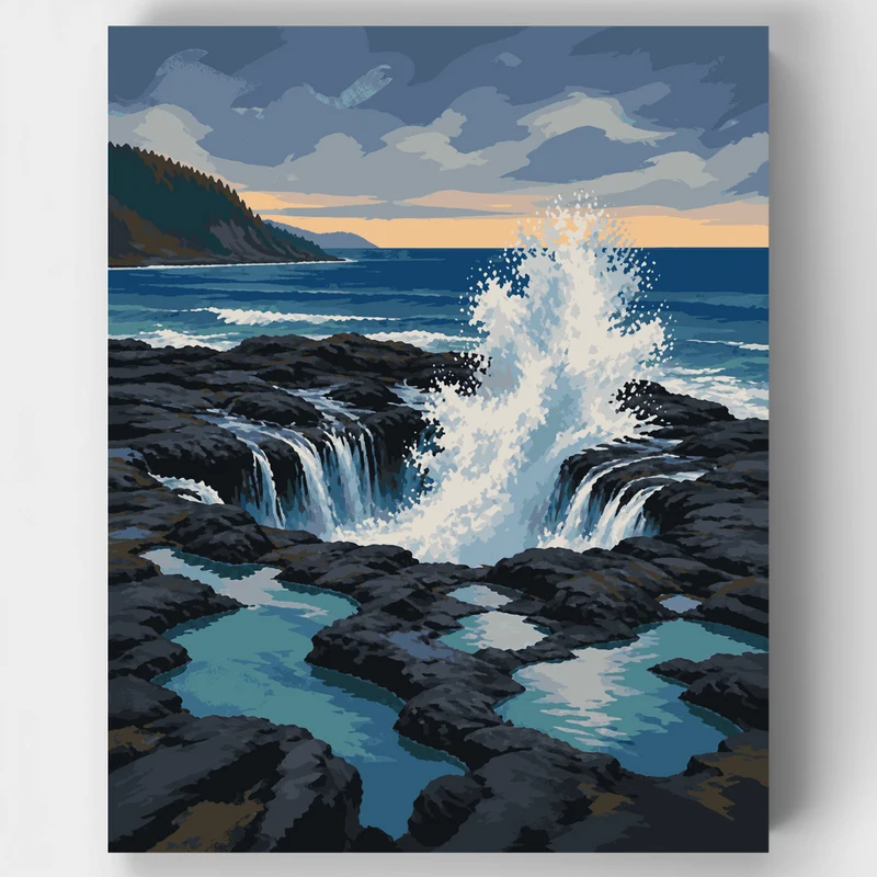 Thor's Well Explosion - Paint by Numbers Kit