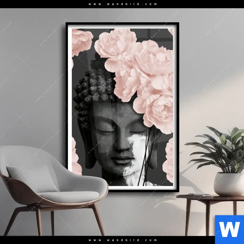 Poster | Buddha - Blüten der Stille | Hochformat