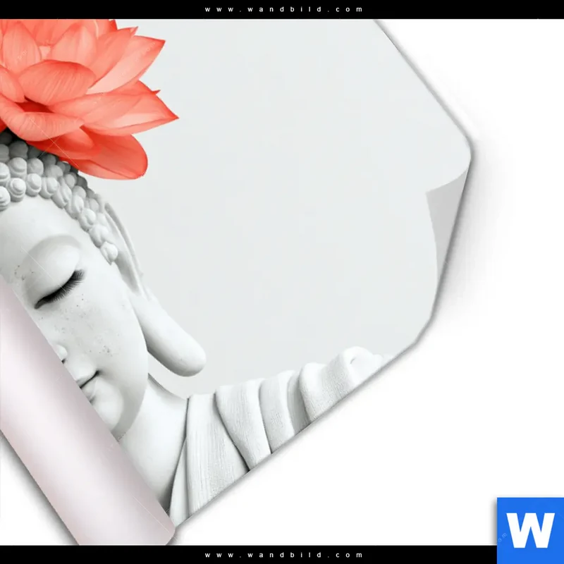 Poster | Buddha mit Blütenkrone | Querformat