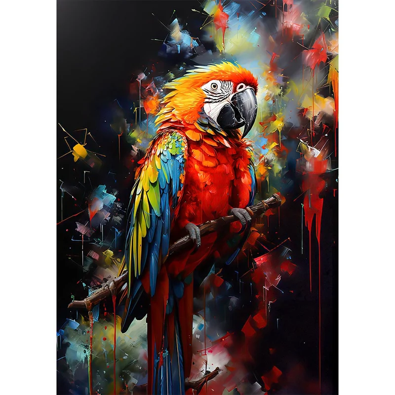 5D Diamond Painting – Papagei