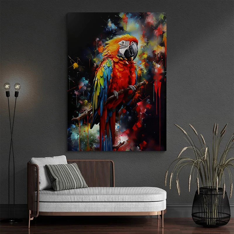 5D Diamond Painting – Papagei