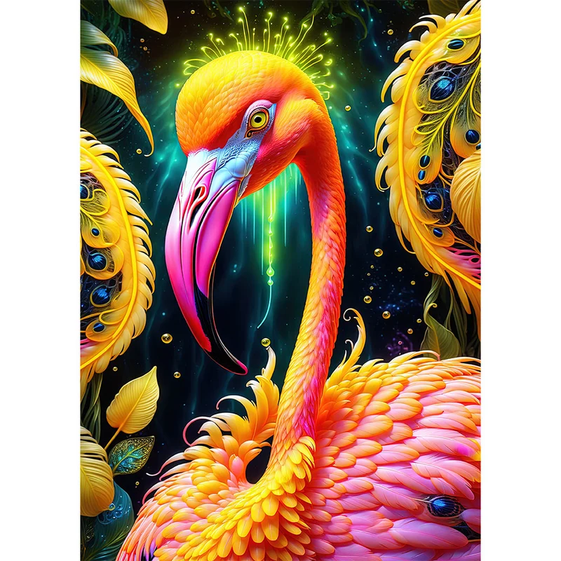 5D Diamond Painting – Flamingo