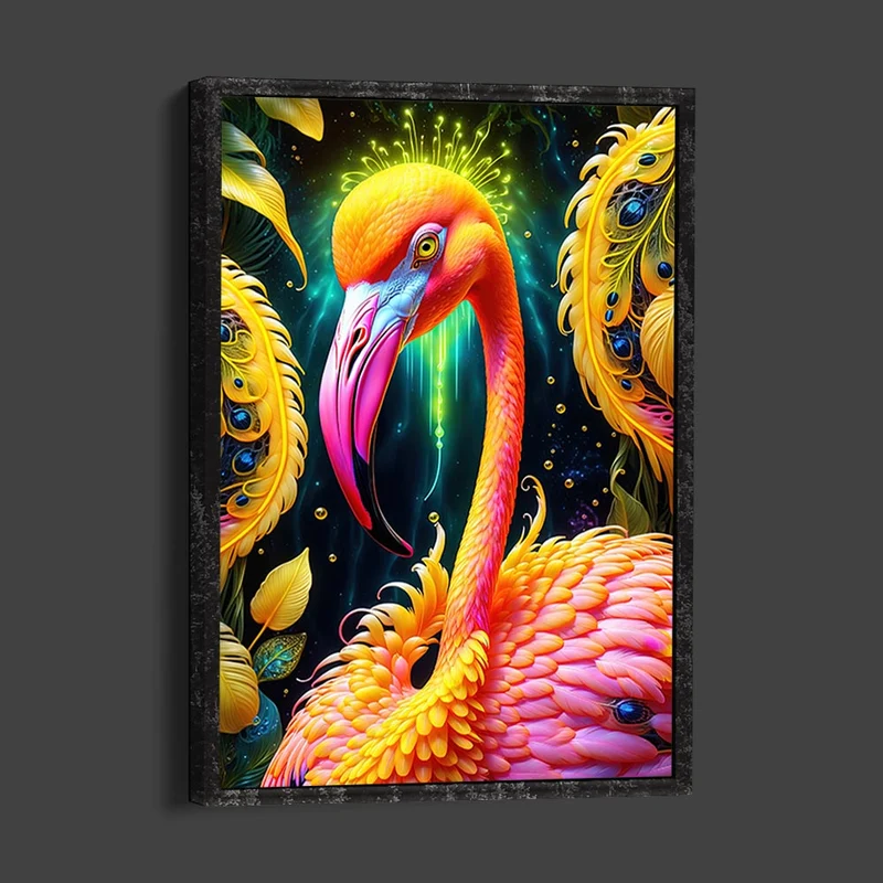 5D Diamond Painting – Flamingo