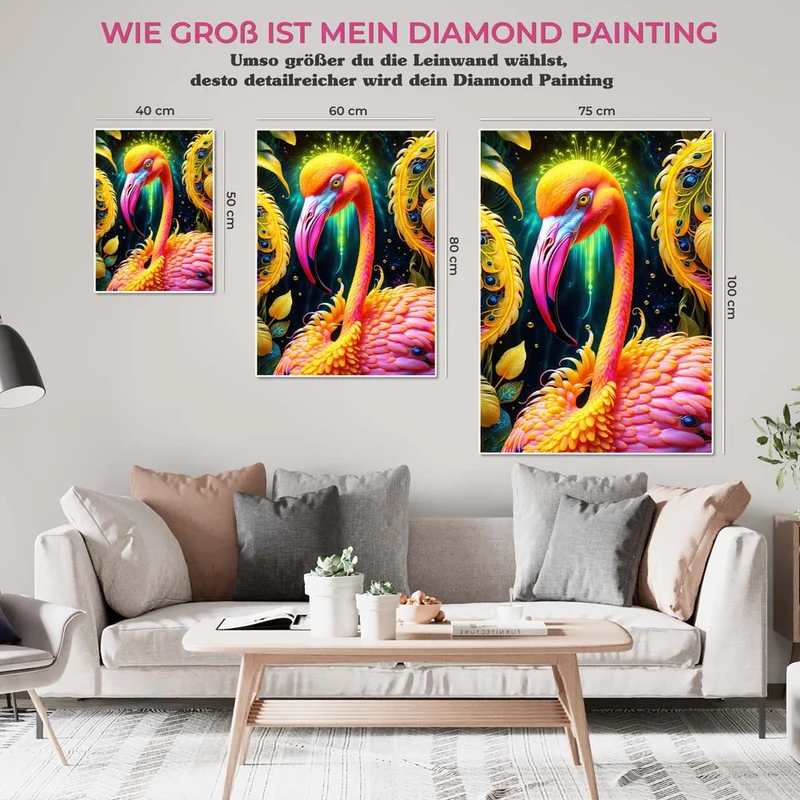 5D Diamond Painting – Flamingo