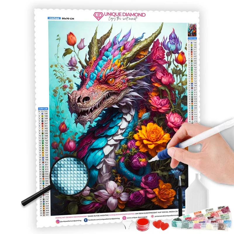 5D Diamond Painting – Dragon