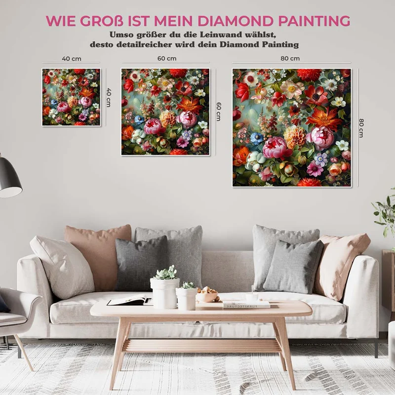 5D Diamond Painting – Blumenbad