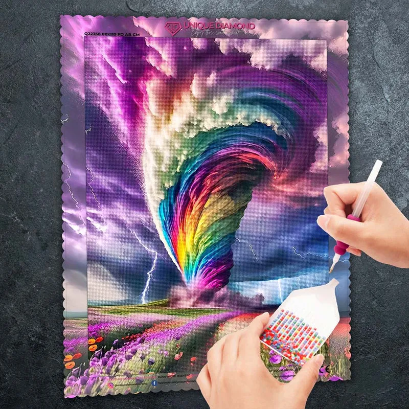 5D Diamond Painting – Tornado
