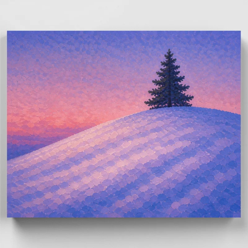 Lone Pine at Dusk - Paint by Numbers Kit