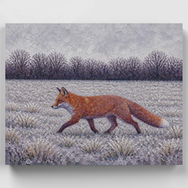 Frosty Fox at Dawn - Paint by Numbers Kit