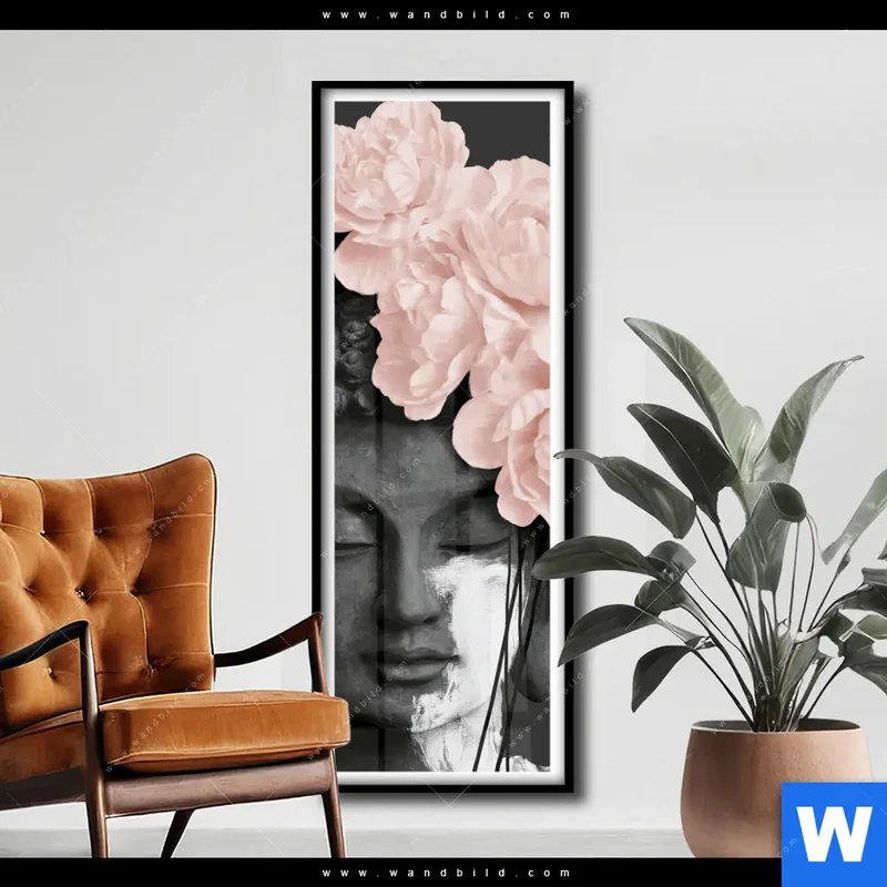 Poster | Buddha - Blüten der Stille | Schmal